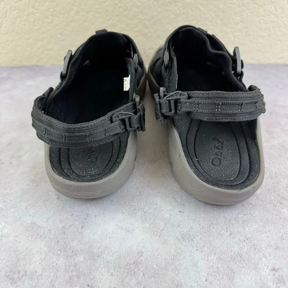Oboz Whakata Trail Mens Size 12 US Black Gray Slip On Sandals Slingback Slides